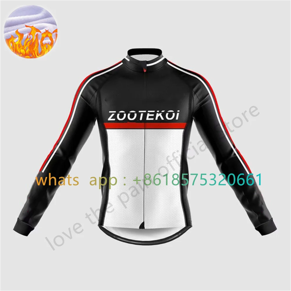 

Zootekoi Winter Fleece Fietsen Kleding Maillot Ropa Ciclismo Man Lange Mouwen Warm Mtb Fiets Kleding Racefiets Wielertrui