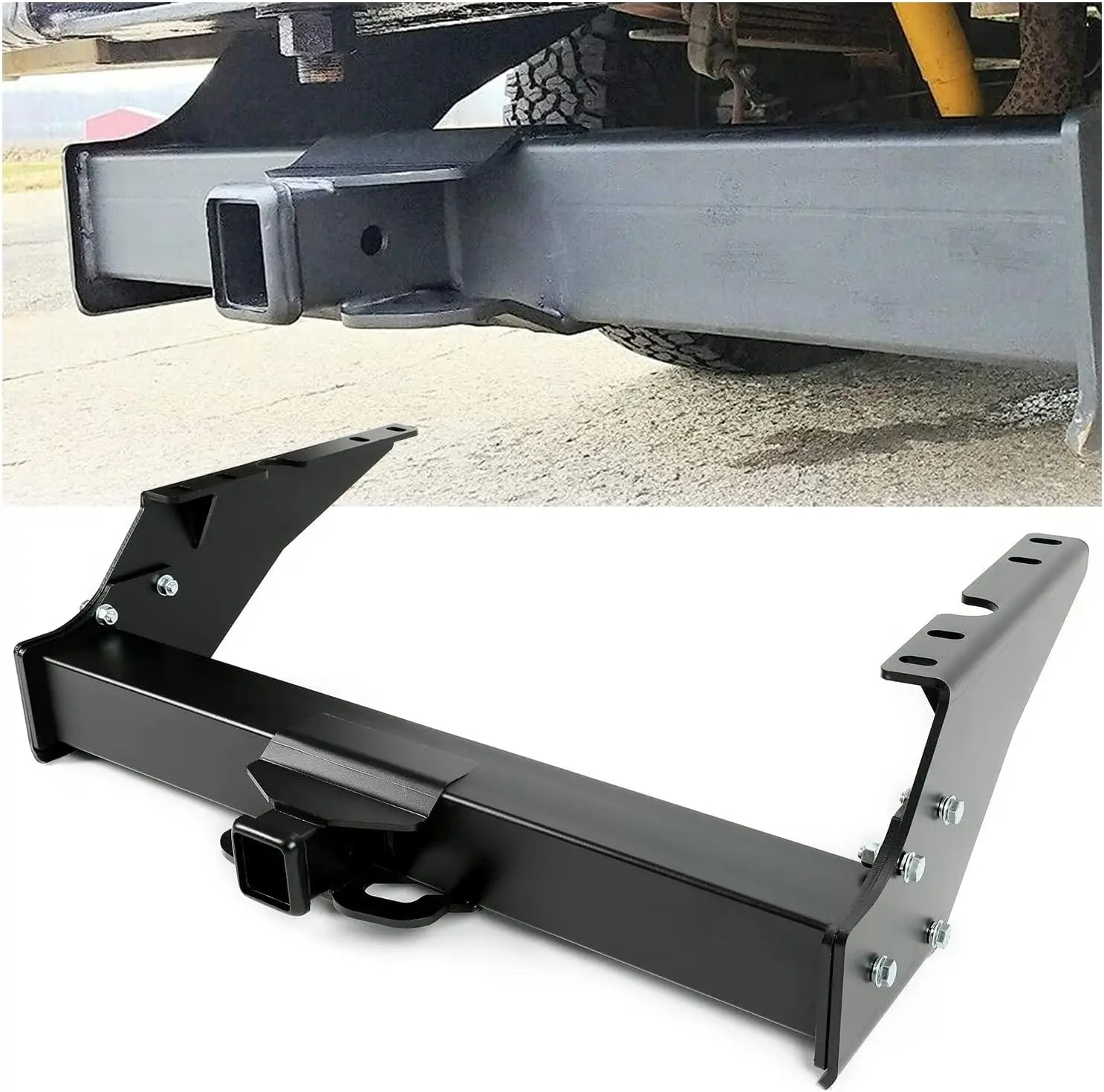 

Trailer Towing for Ford Super Duty, Metal, Black, 2-Inch Receiver, 17000 lbs Capacity, Replace for 15410