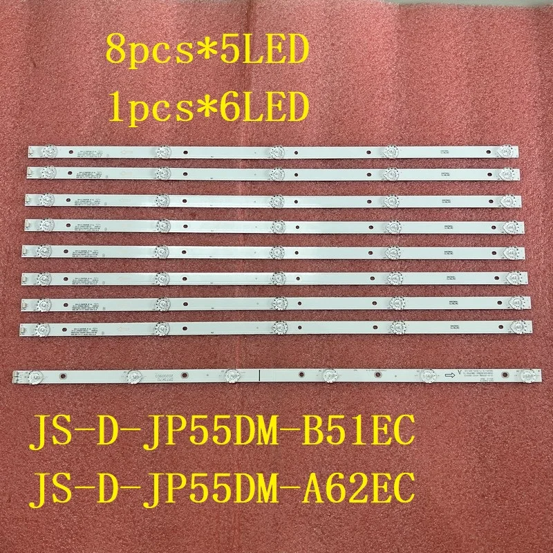 LED Strip For Nordmende ND55KS4000  JS-D-JP55DM-B51EC (80510) JS-D-JP55DM-A62EC 6V/LED 55DM1000