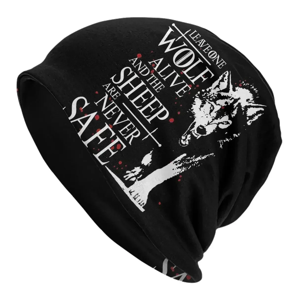 Leave One Wolf Alive And The Sheep Are Never Safe Men Women Beanies Caps Knitted Bonnet Hat Warm Autumn Winter Skullies Hats