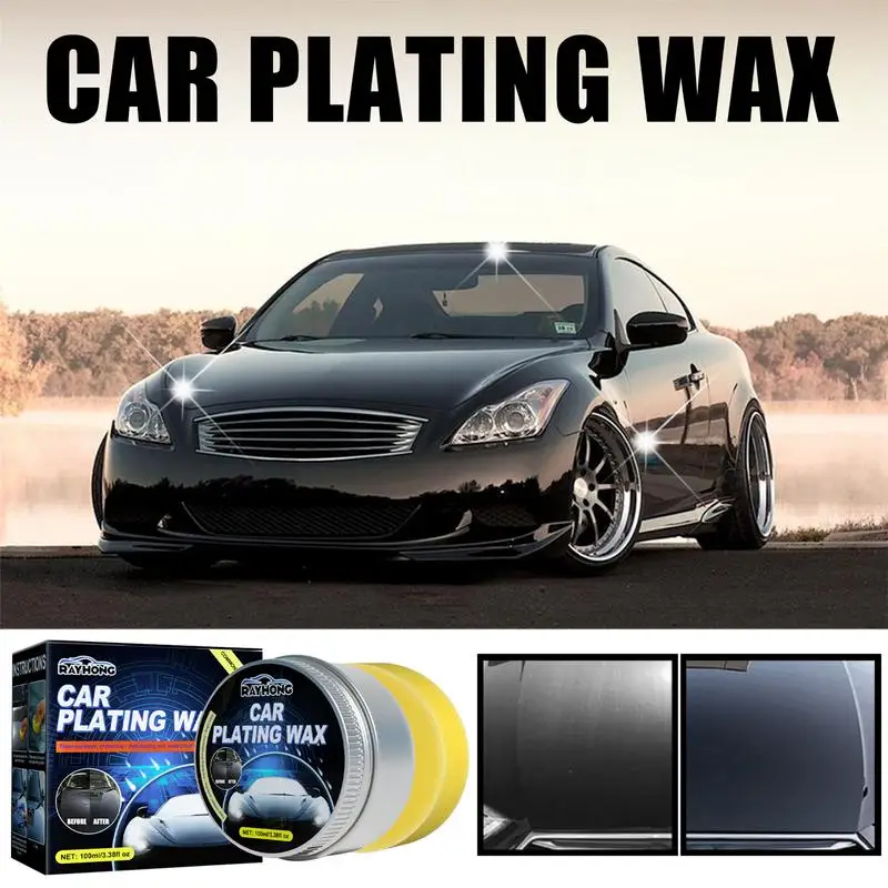 Car Wax Set High Gloss Crystal Wax For Car Care Polish Car Coating Protection Crystal Plating Mirror Shine Protective Sealant