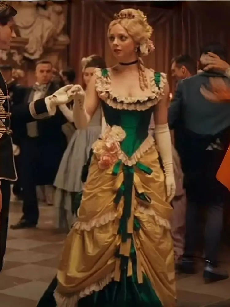 فستان حفلة موسيقية على الطراز الفيكتوري الباروكي مكشكش مشد عصر النهضة فستان تنكر مخصص عتيق مناسبة خاصة ثوب حفلة