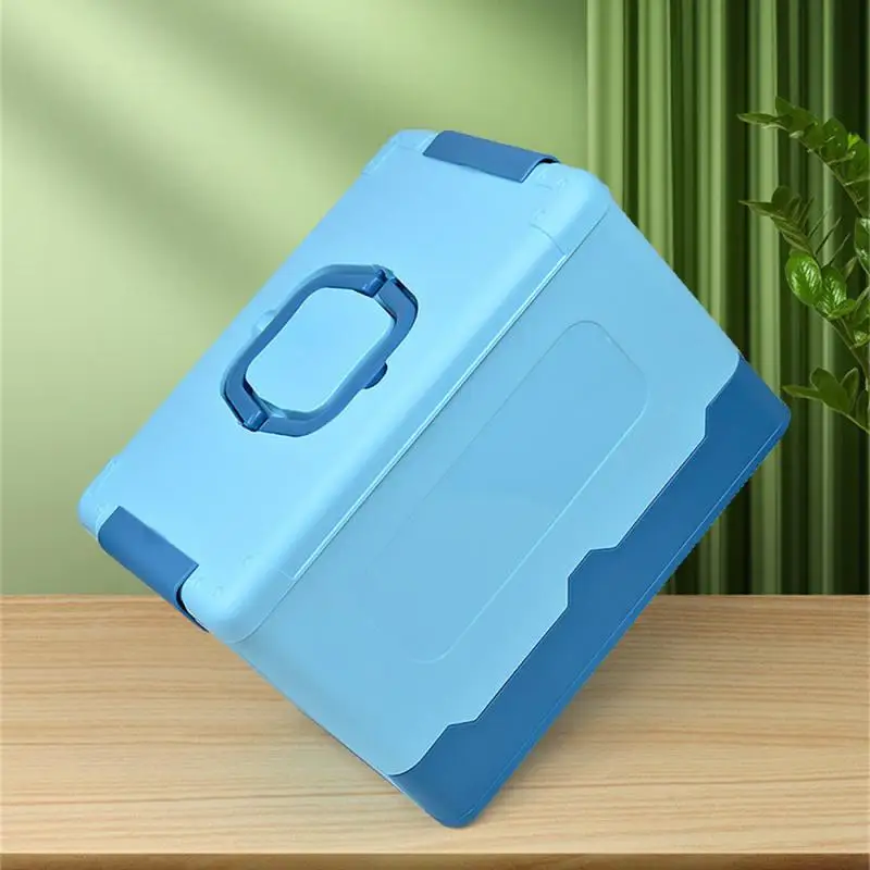 

Closet Organizer Plastic Portable Odorless Foldable Thickened Production Collectibles Folding Storage Box High Capacity Box Fold