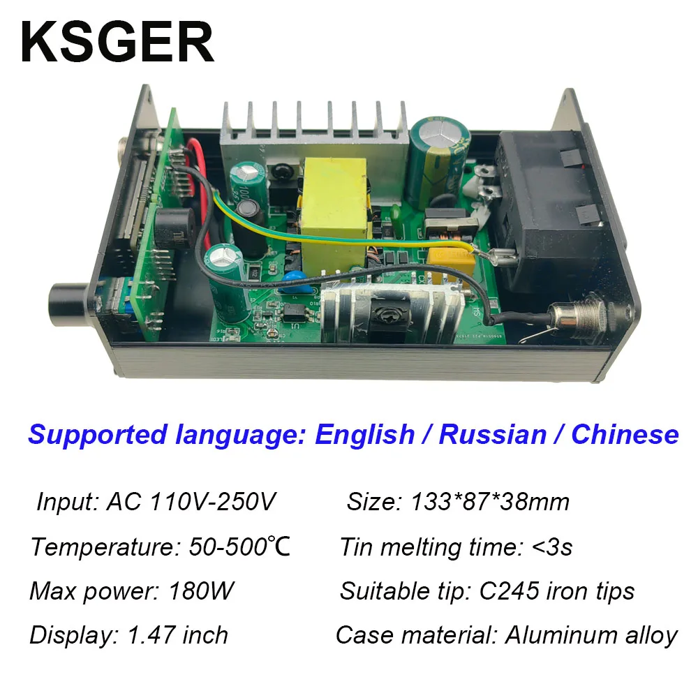 KSGER C245 Soldering Station 180W 3S Heating Lead-free With JBC Iron Tips For Intelligent Mobile Phone Repair Welding Tools