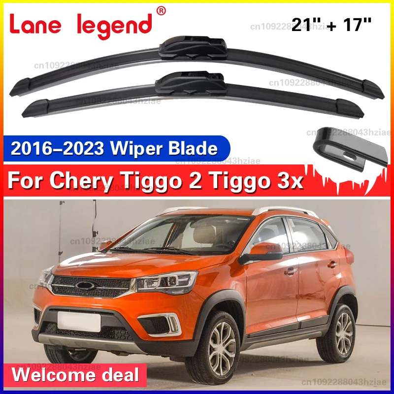 لشيري تيجو 2 2016- 2023 تيجو 3x MVM X22 DR3 ممسحة السيارة الجبهة ممسحة شفرات 21 "+ 17" الزجاج الأمامي نافذة المطر فرش