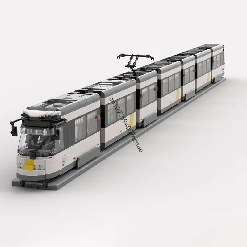 

Новый 3302 шт. городской технический поезд, железнодорожный Moc Flexity2 Tram Model, головоломка на заказ, креативные идеи «сделай сам», детские игрушки, подарки на день рождения