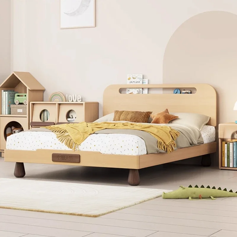 Children Beds Bunk Bed Kids Boys Solid Wood Children's Bed Teenage Bedroom Single Bed Simple Small Original Wood New Furniture