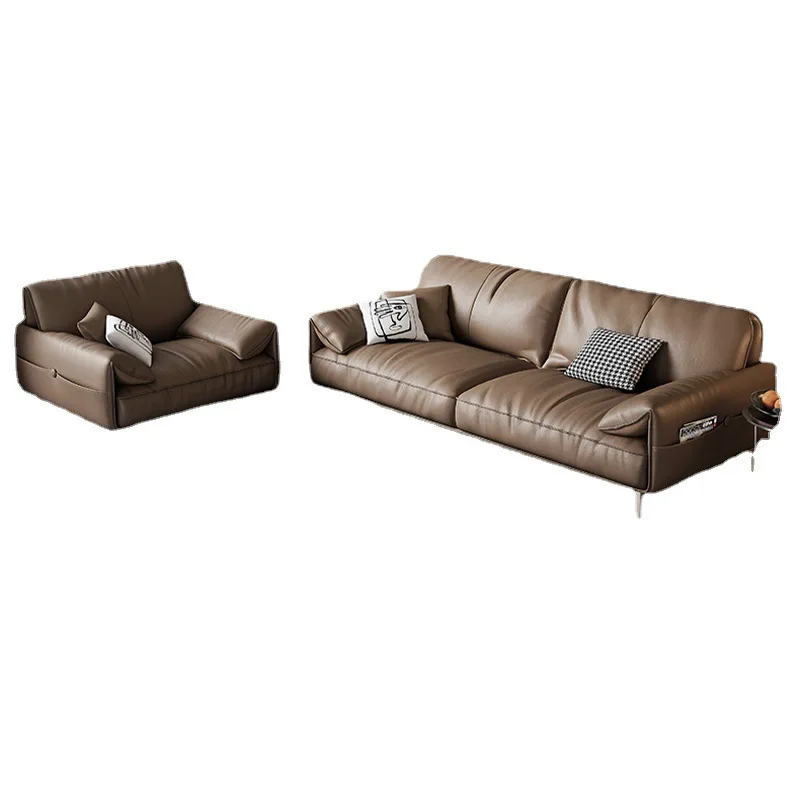 

Офисный кожаный диван, простой деловой прием, зона для встреч, отдых