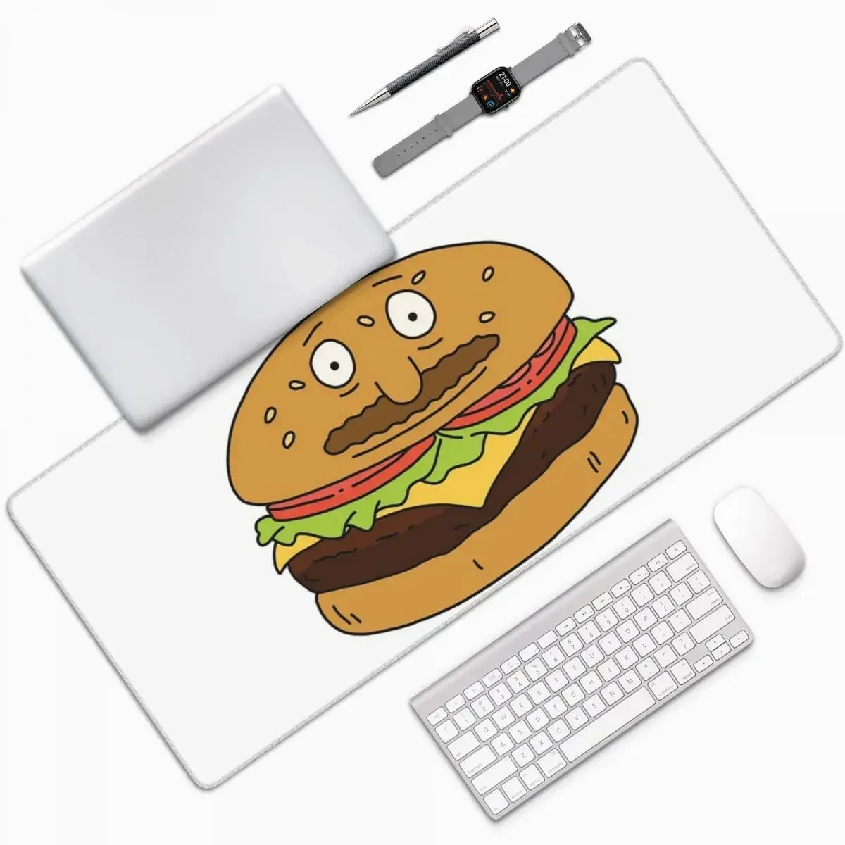 Bob As A Burger Large Mouse Pad Computer Keyboard Mouse Mat Gamer PC Laptop Desk Mat Office Accessories Table Mats
