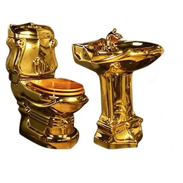 

style palace toilet retro hotel relief toilet, bathroom, silent large caliber