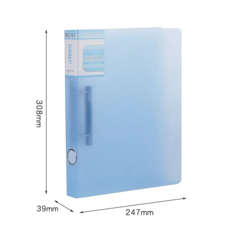 Picture 4: Clear Plastic Files A4 Binder 2-Rings Folder For Documents A4 Paper File Organizer 2-Ring Binder A4 Filing Cabinet