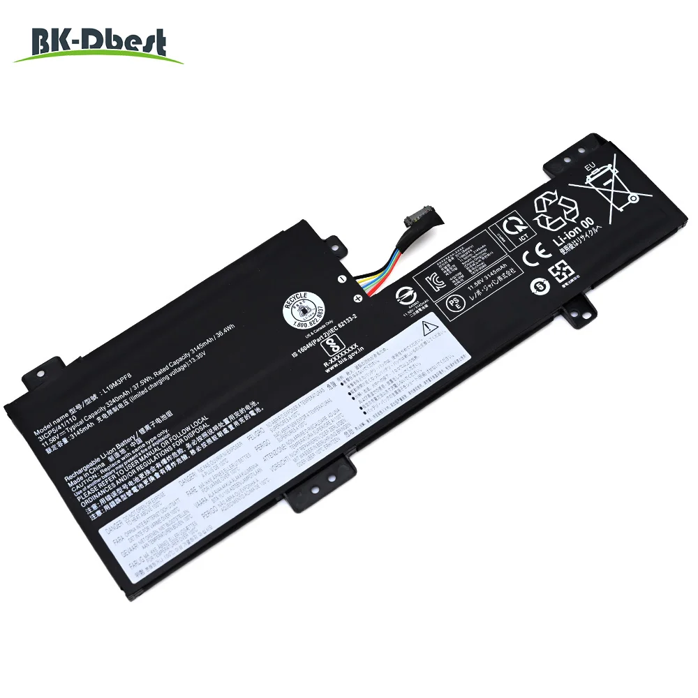 Bateria do portátil para Lenovo Ideapad Flex 3-11IGL05 Series Notebook, BK-Best, L19M3PF8, SB10X02592, 5B10X02604