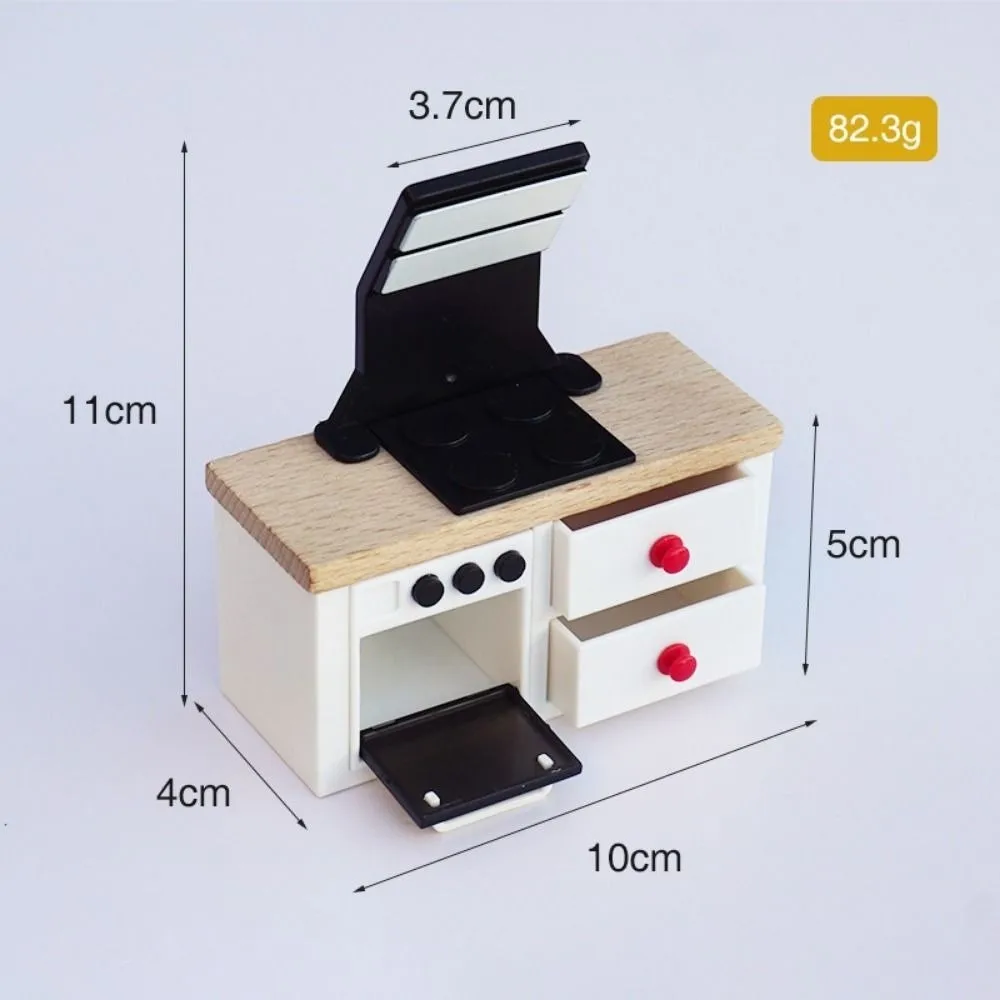 New Mini Refrigerators Cabinets Furniture Multistyles Wood&Plastic Cottage Dollhouse Kitchen Refrigerator Dining Room Ornaments