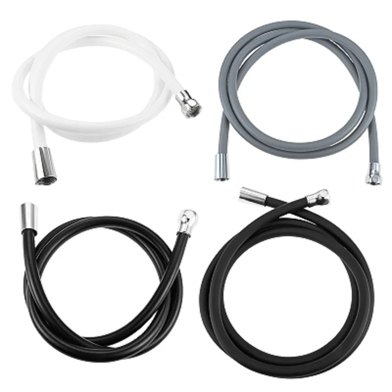 

1,5/2 м универсальная ручная насадка для душа, удлинительная трубка, силиконовый душевой шланг, гибкие краны для ванной комнаты, душевая трубка высокого давления