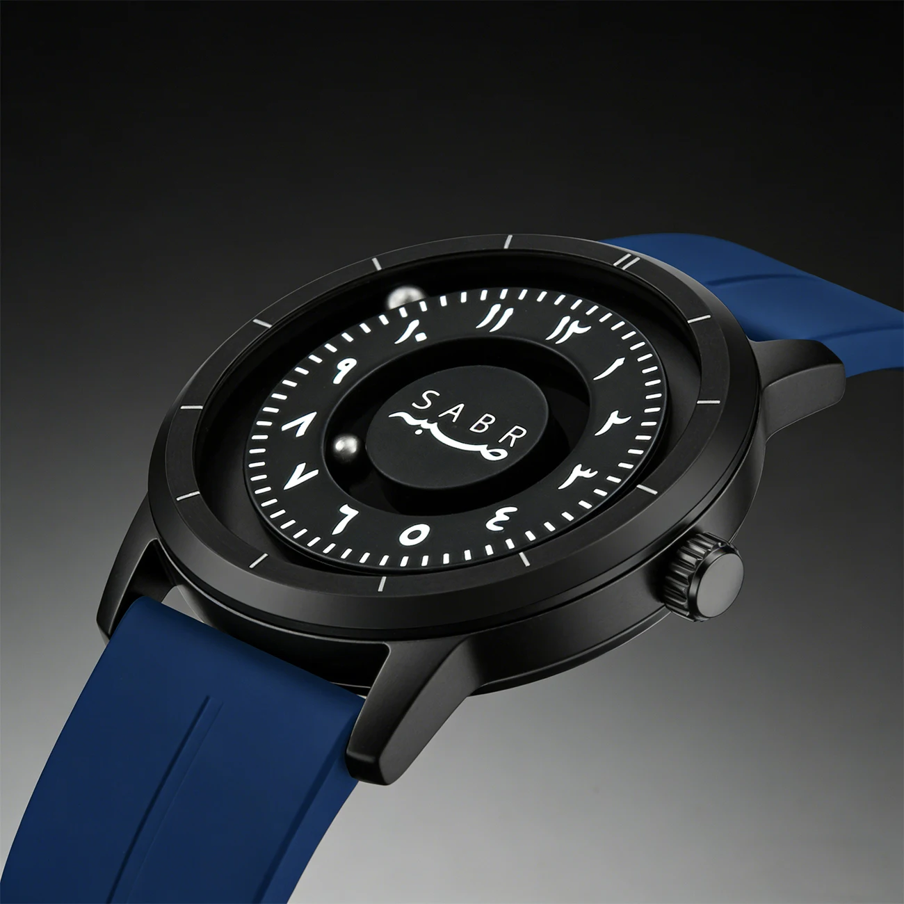 

Sabr Магнитная левитация Стальной шарик Указатель Персонализированные беззеркальные черные технологии Мужские кварцевые часы с арабскими цифрами