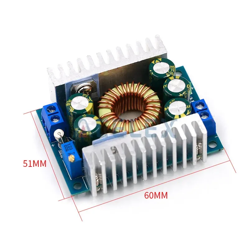 DC-DC High Power Low Ripple 12A Adjustable Step-down Module 95% Efficient Car Power Module