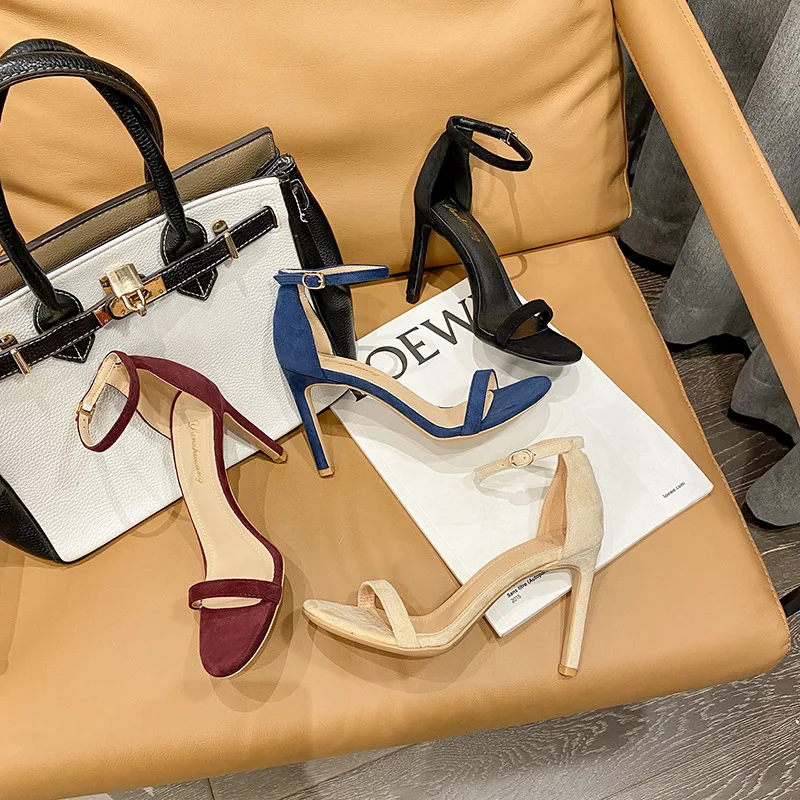 New Arrival Roman Style Women Sandals Open Toe Ankle Strap Stilettos Thin High Heels Wedding Party Club Evening Dress Footwear
