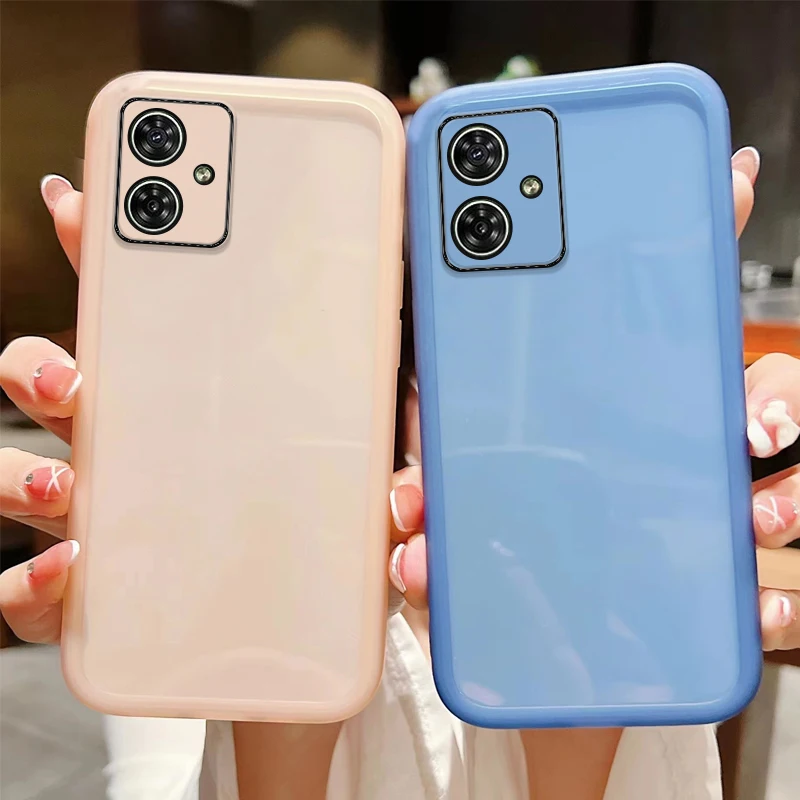 Biruiqu For Motorola Moto G54 New Shockproof Protective Case Transparent Soft Silicone All-Around Protection Phone Case view 6