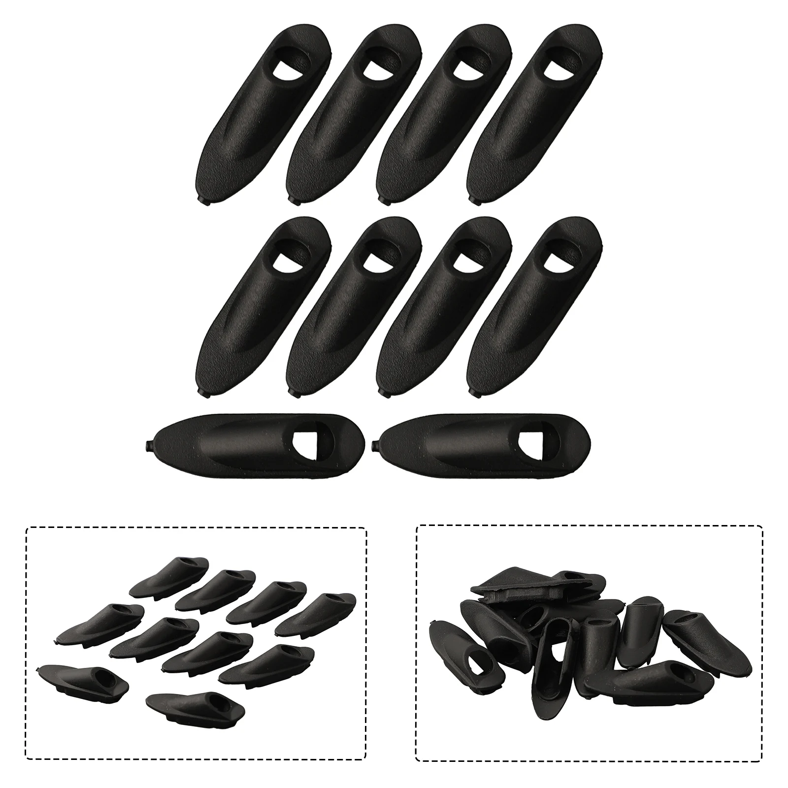 

10pcs Cable housing Bicycle Bike Black Brake Shifter Organizer Clamp Clip Cord Grip Holder Line Pipe Practical