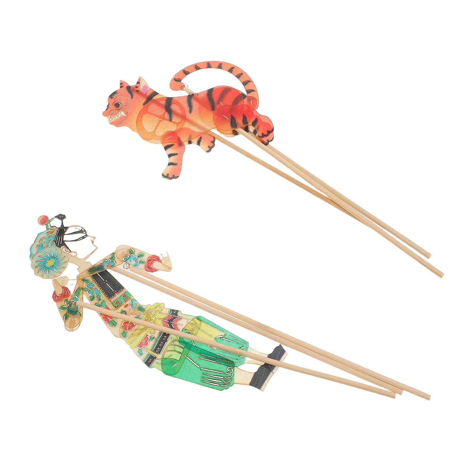 مجموعة مسرح الدمى الصينية ذات الظل DIY حرفية الدمى للأطفال مصنوعة يدويًا لحفلات الأنشطة التعليمية التقليدية #4