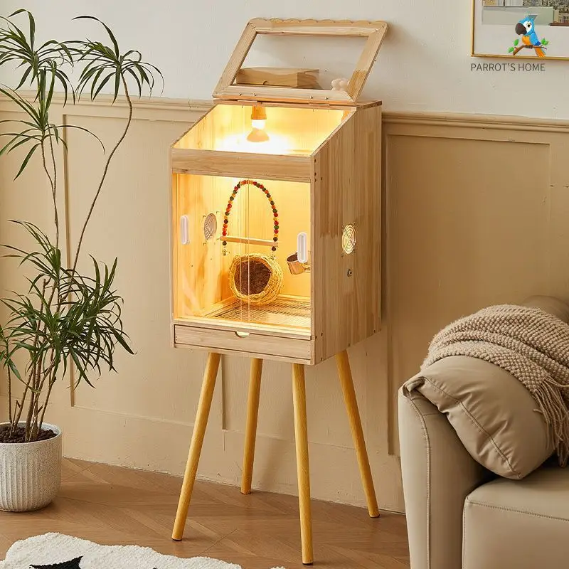Parrot incubator, wintering artifact, special thermal insulation bird cage for peony Xuanfeng, chick brooding, constant temperat
