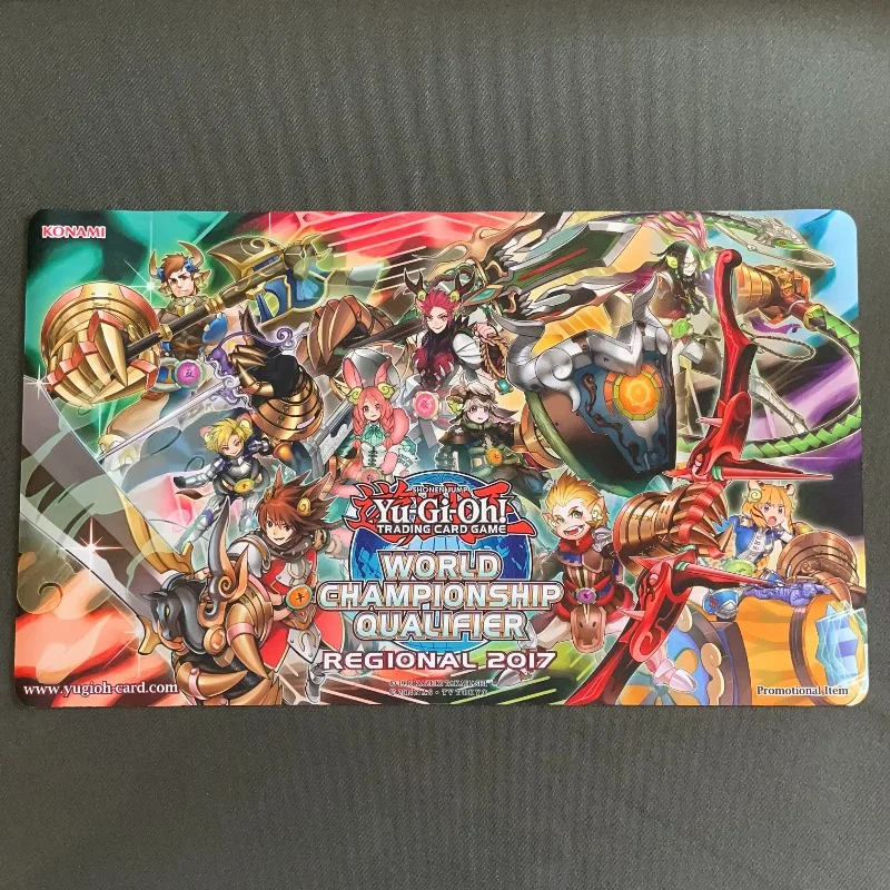 600x350mm Yu-Gi-Oh！DIY WCQ Regional 2017 Playmat 2mmSeamlessEdge Zoodiac Bunnybast/Ratpier Single Rubber Board Game Card Mat Toy