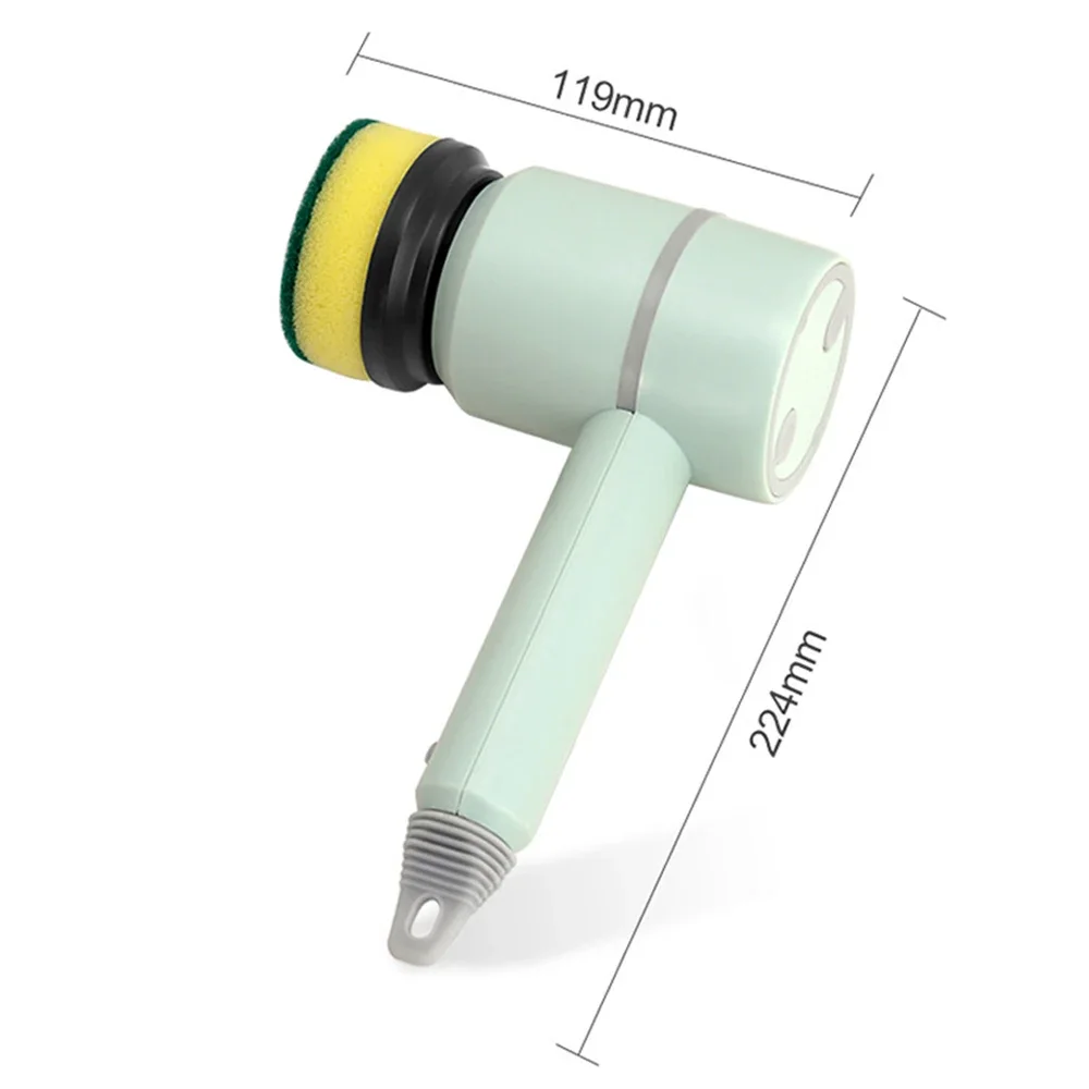 فرشاة تنظيف كهربائية ، USB قابلة لإعادة الشحن ، أوتوماتيكية ، لاسلكية ، محمولة باليد ، مطبخ ، غسل أطباق ، حوض استحمام ، فرش تنظيف البلاط