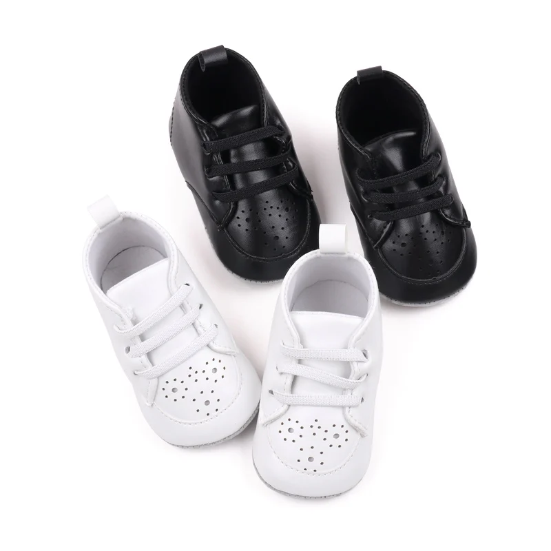 Scarpe bambino bambino primavera e autunno stile morbido PU e cotone 0-9-18 mesi ragazzi e ragazze 2024 nuovi stivali moda scarpe BHX3194