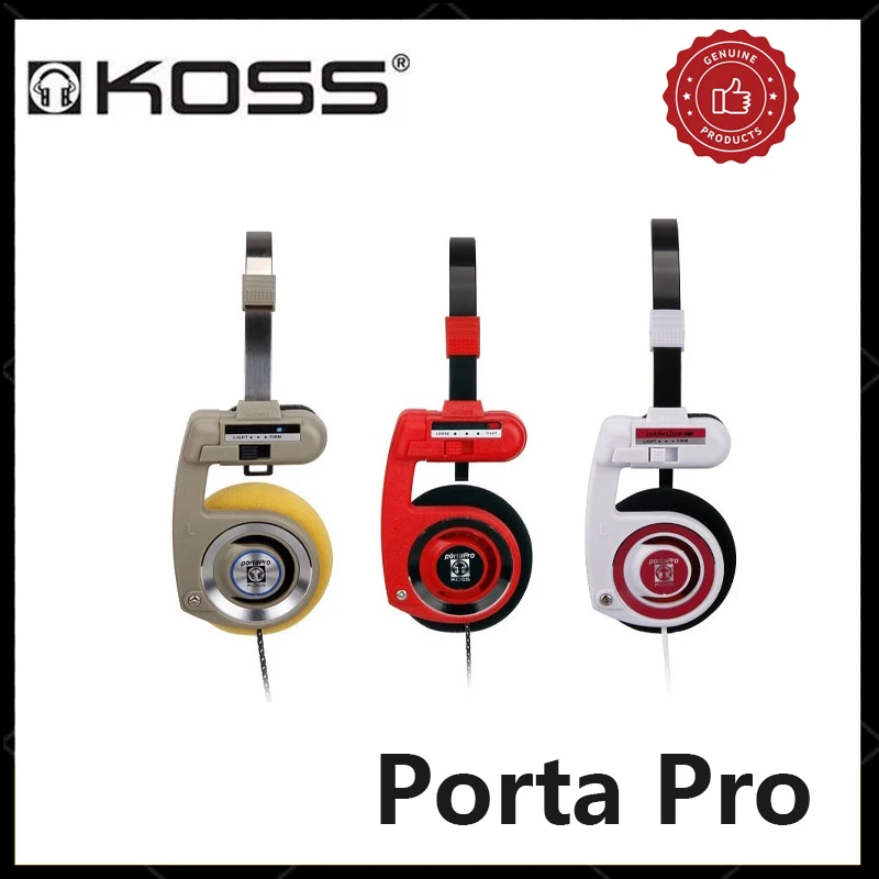 KOSS porta pro Gauss PPP écouteurs noir bleu caisson de basses casque filaire Vintage influenceur
