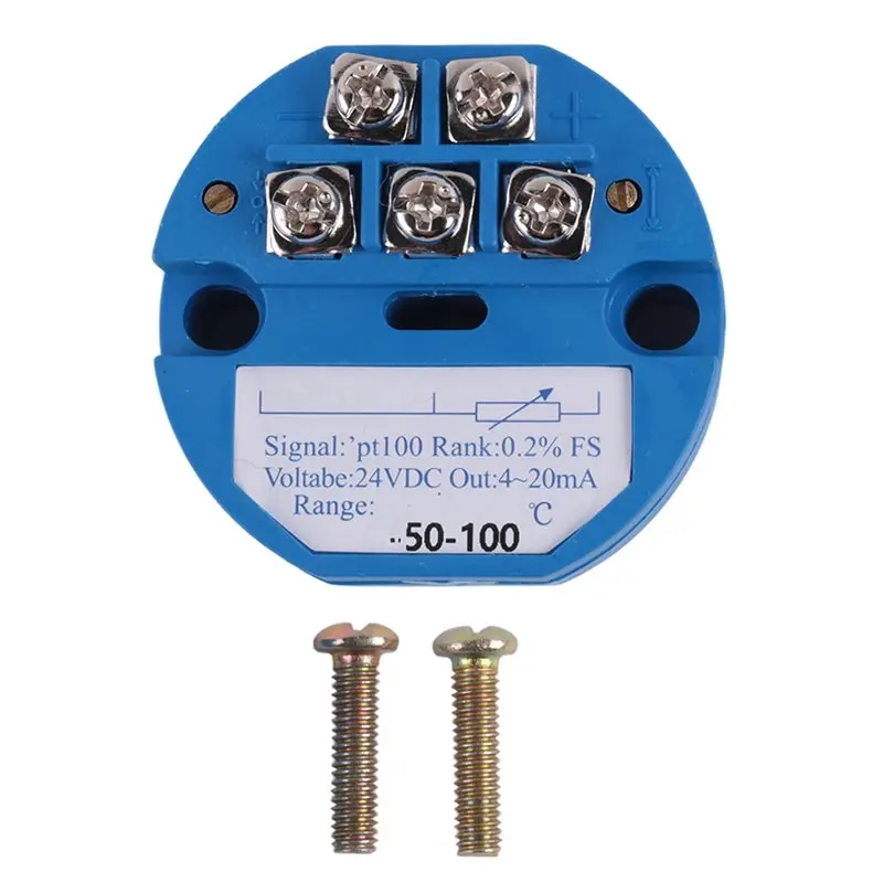 A33R-RTD PT100 Temperature Transmitter Module Thermal Resistance -50-100°C DC24V Output 4-20MA Easy Install Easy To Use