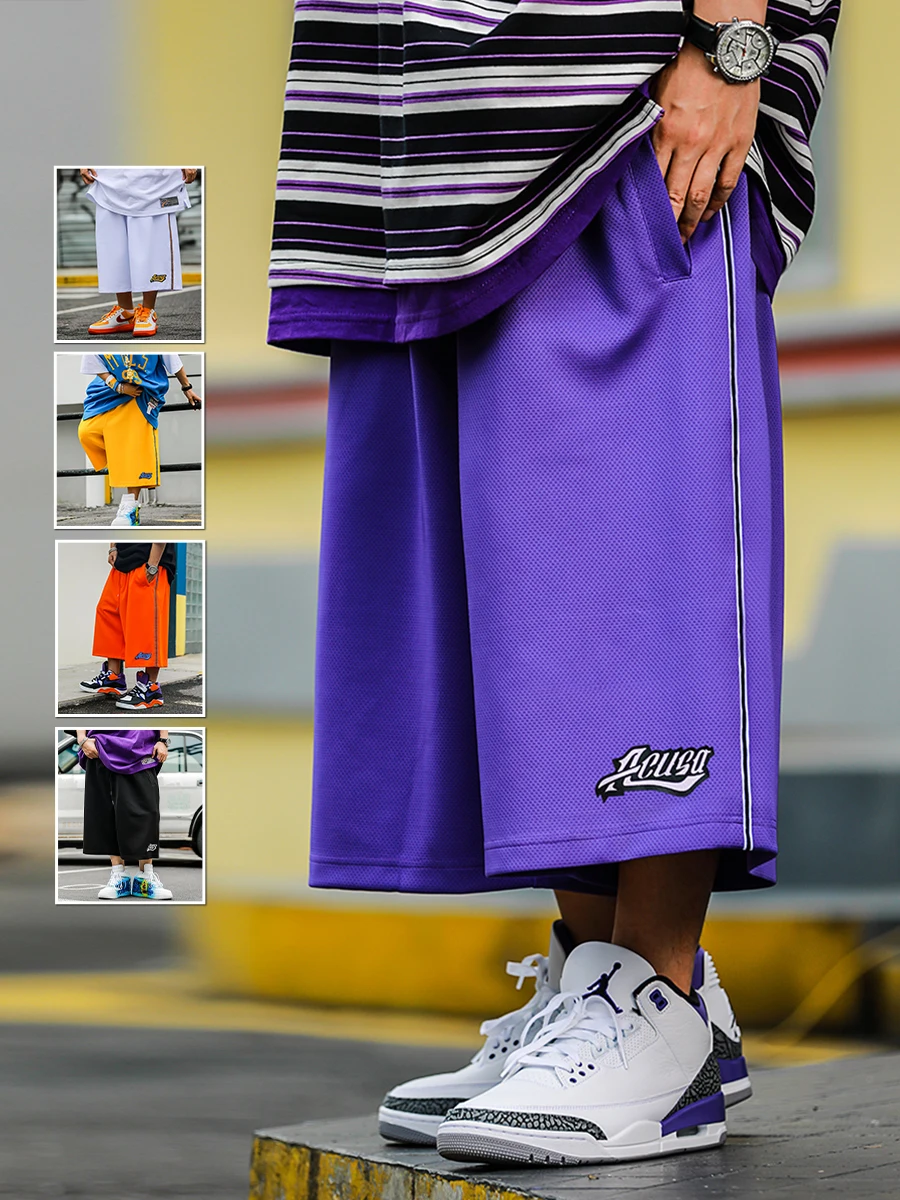 

Acusa Me Basketkeall orts Мужские летние дышащие повседневные брюки свободного кроя длиной до колена с принтом, удобные модные спортивные брюки...