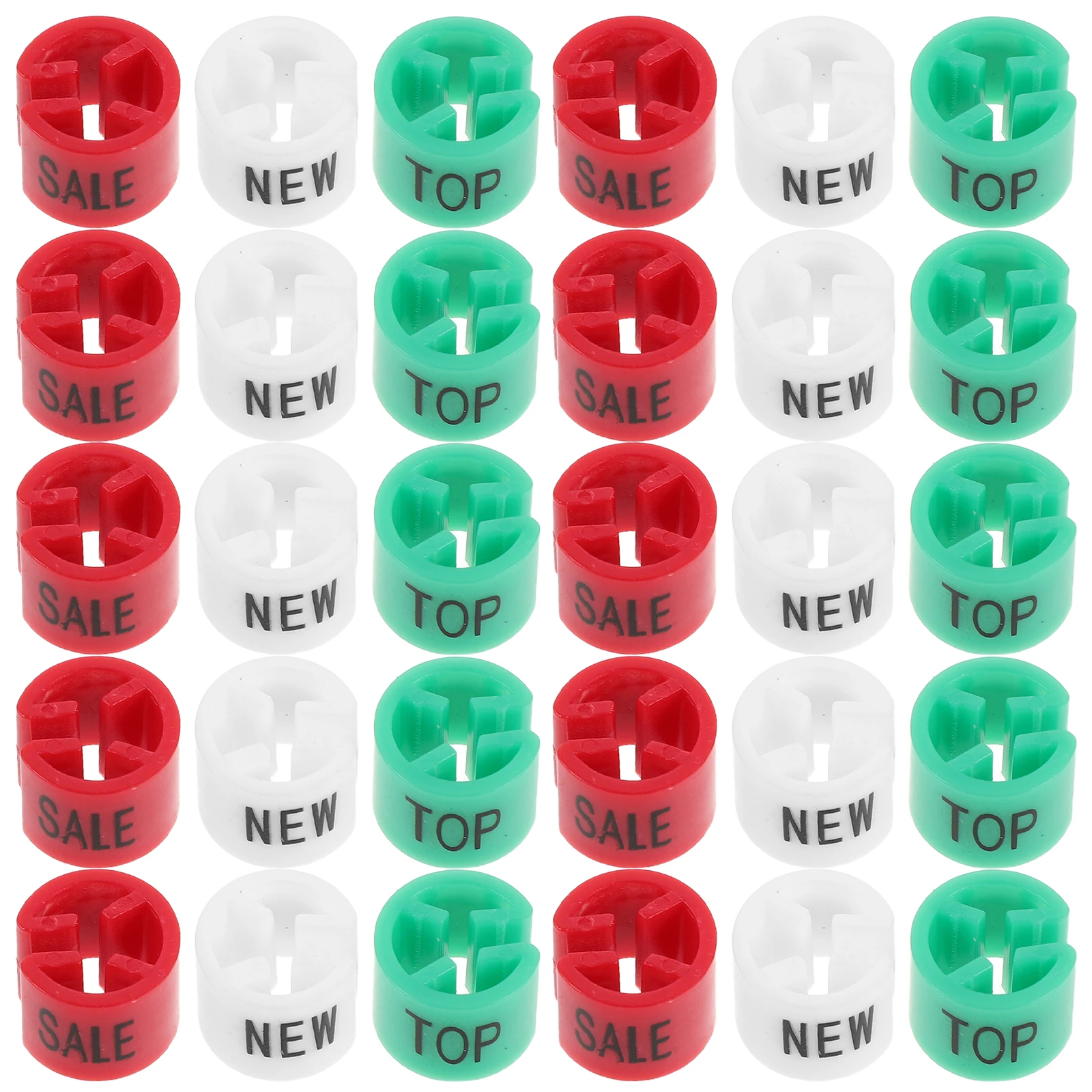 

60Pcs Colorful Garment Markers Plastic Clips Clothing Size Tags Retail Display Hanger Coding Size Coding Tags