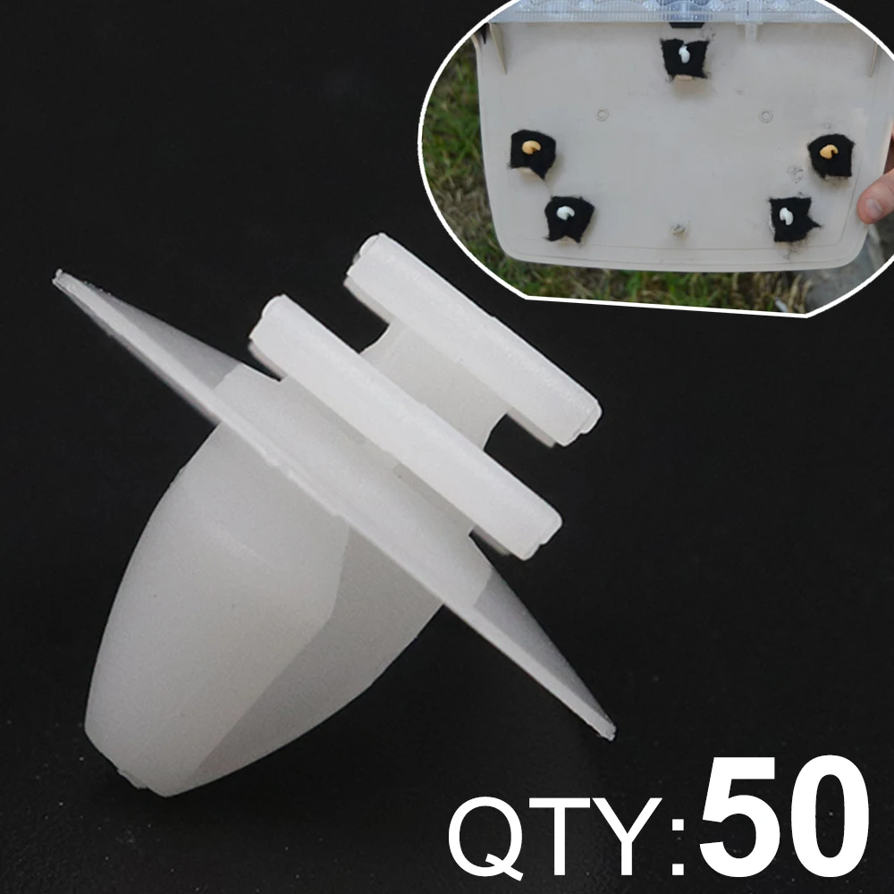 50pc Wheel Arch Flare Trim Clips 856540 86120 For RENAULT MEGANE 3 SCENIC 1 TWINGO 2 FIAT SCUDO ULYSSE DUCATO Rivet Replacement