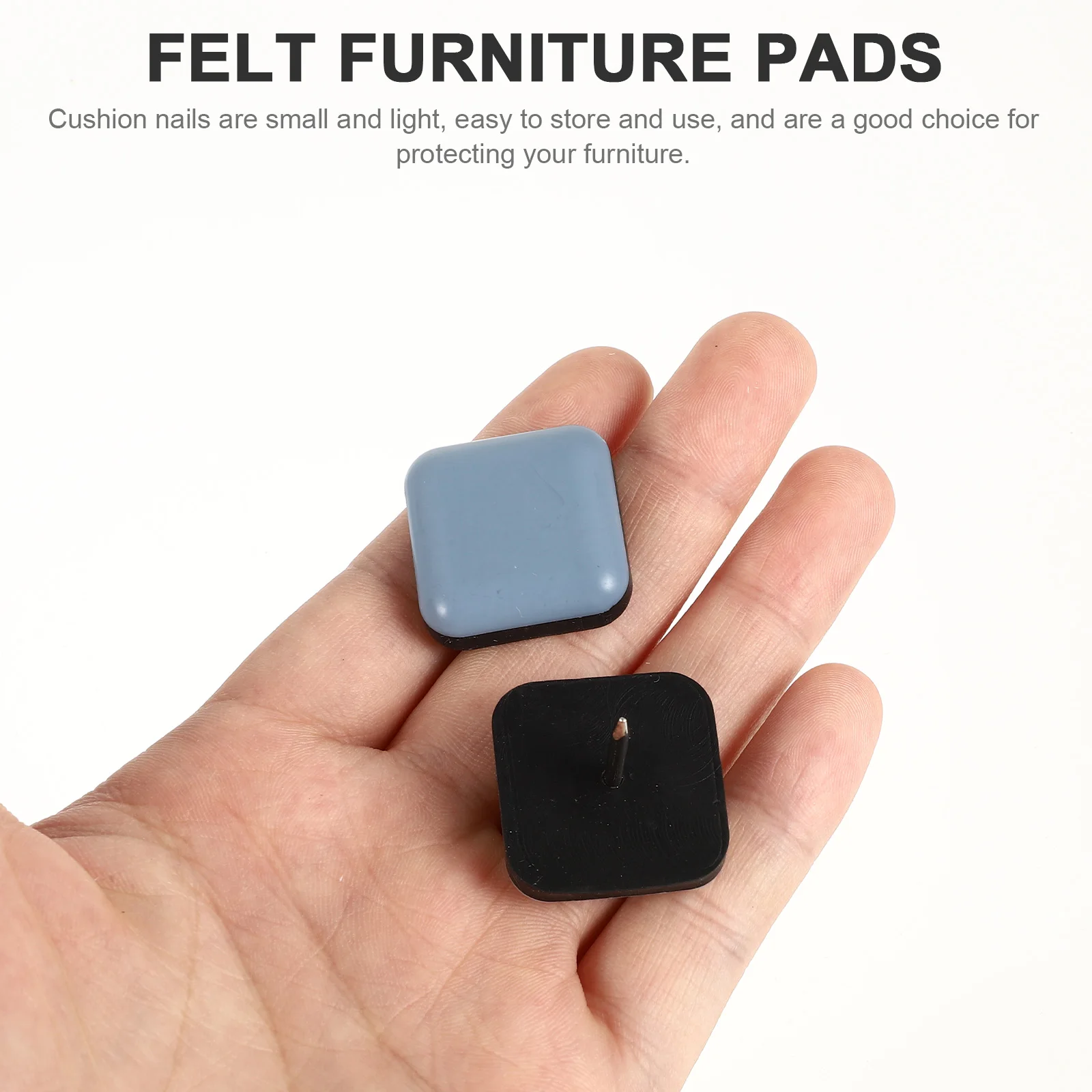 

16pcs Furniture Feet Felt Pads Slide Rail Chair Leg Floor Protectors Heavy Duty Sliders 7mm Thick Bottom Furniture