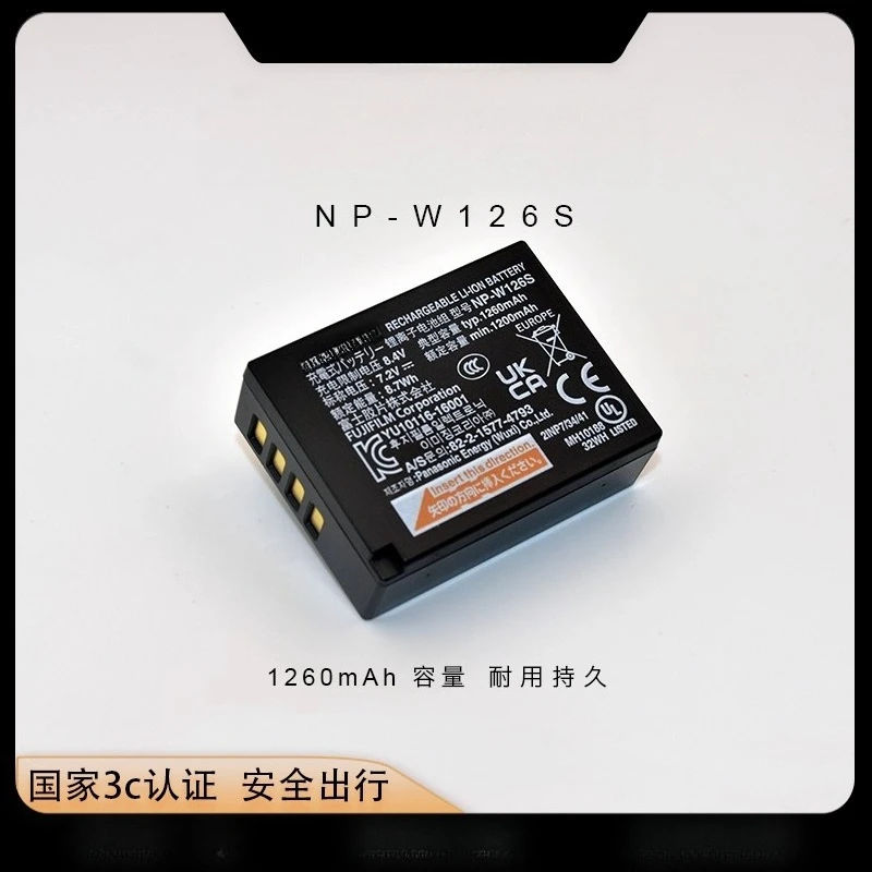 Подходит для оригинального аккумулятора Fuji NP-W126S XT50 xs10 XT30, камеры второго поколения X100VI XA7 XT3 XM5