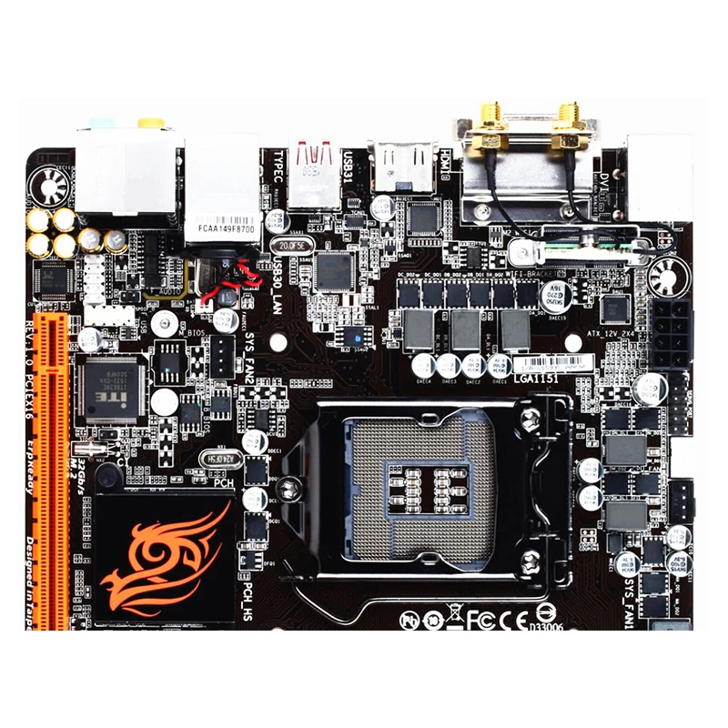 Mini ITX Motherboards para Intel B150, Desktop Mainboard, SATA III, USB 3.0, GA-B150N, Phoenix-WIFI, LGA 1151, DDR4, 32GB