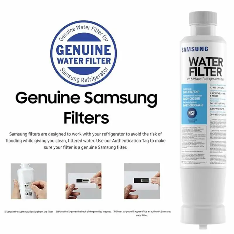 New 1 Pcs Refrigerator Carbon Filter Water Purifier Replacement for Samsung Natural replaces Da29 - 00020b