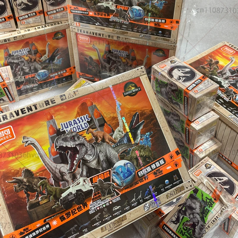 Nouveau BLOKEES Original Jurassic World Jurassic Park dinosaures TERRAVENTURE assemblé modèle figurine d'action recueillir des jouets poupée cadeau
