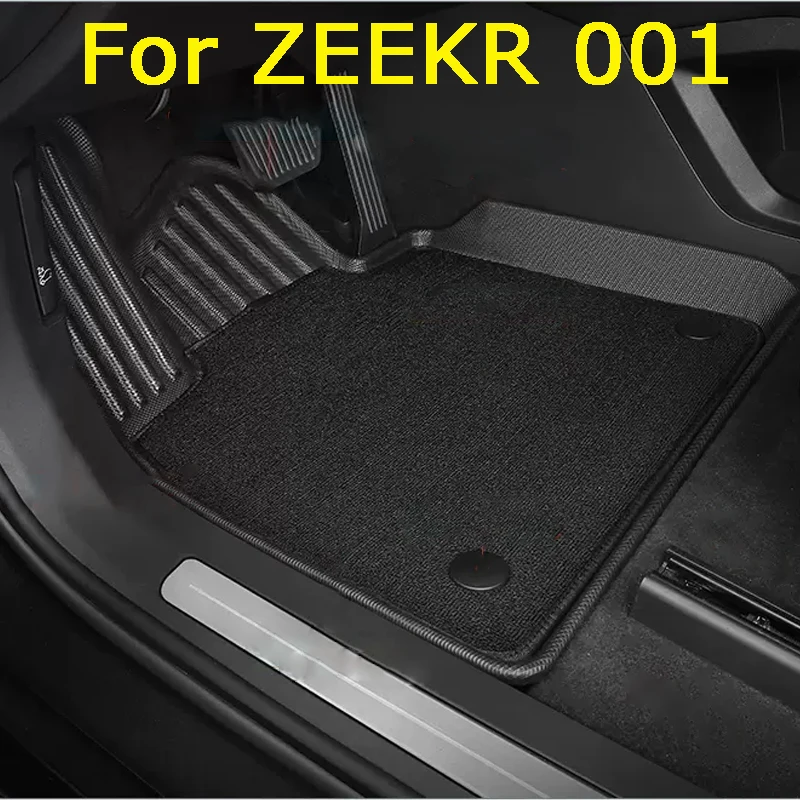 

Car Styling Floor Mats For ZEEKR 001 2023 Double Layer Custom TPE Foot Pads Cover Interior Floorliner Accessories