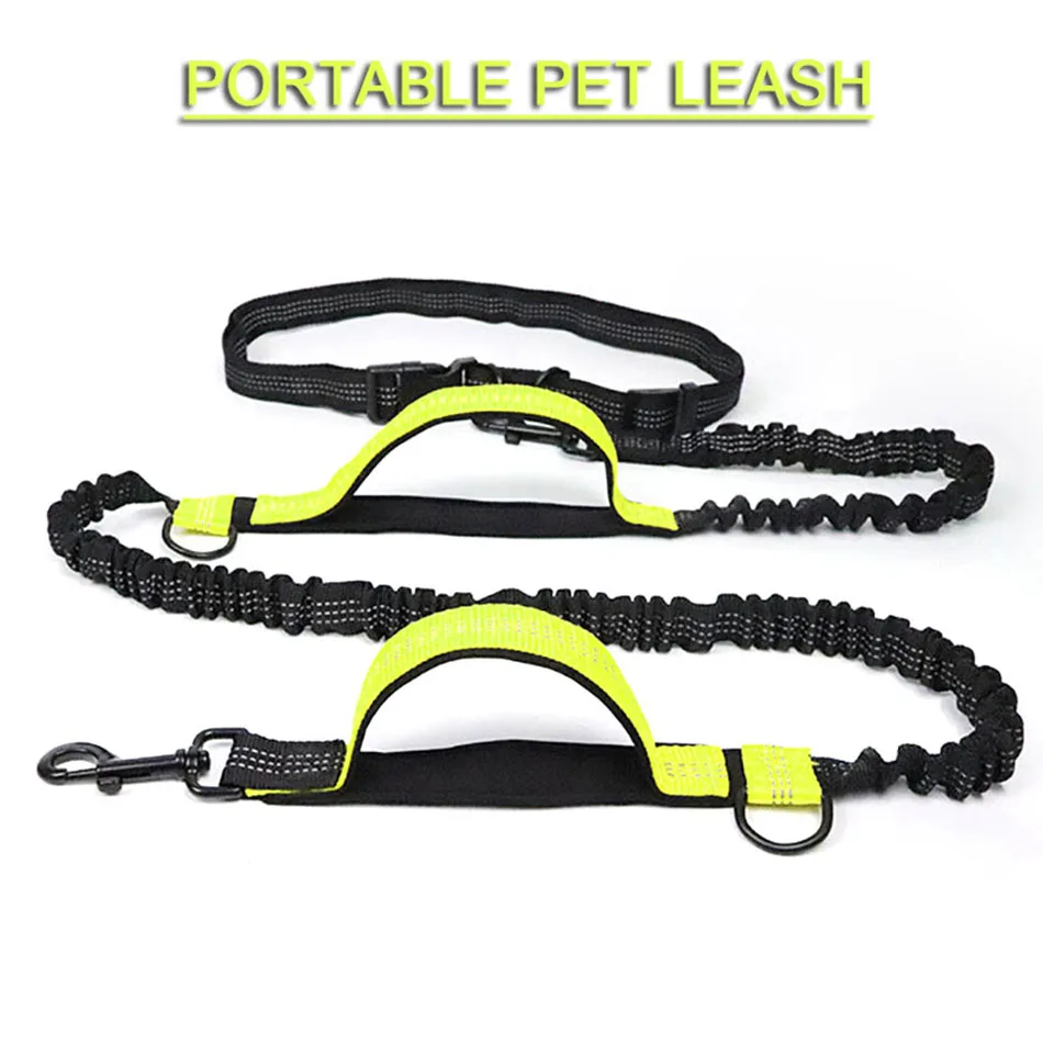 

Dog Leashes Walking Running Pet Accessories Leash For Dogs Supplies Chiens Traction Rope Pet Elastic Lead Waist Belt Chest Strap