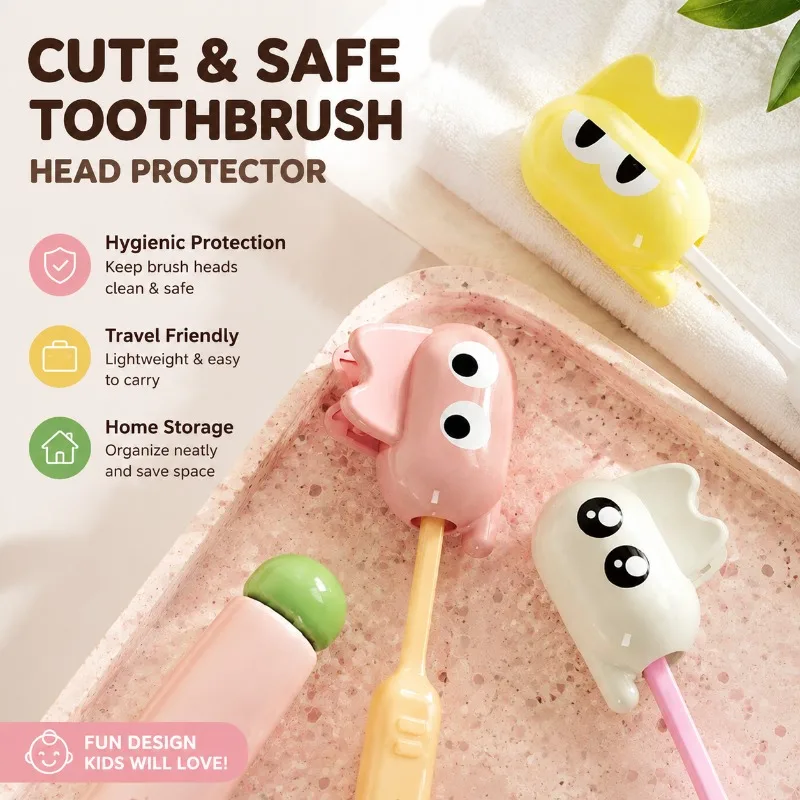 Cartoon Cute Electric Toothbrush Head Protector Cover Travel Case for Home Use Storage Organizer