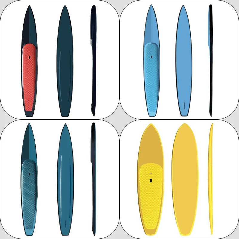 Factory Carbon Fiber EPS 14ft Stand Paddle Speed Racing Longboard Fast Race Surfing Still Seawater Board Hardboard