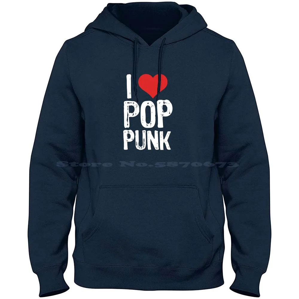 

Толстовка с капюшоном I Love Pop в стиле панк из 100% чистого хлопка, футболка в стиле поп-панк с воротником Ska, с глубоким миганием, коллекция 182 года, изумительные годы, зеленый день, для боулинга Sum 41