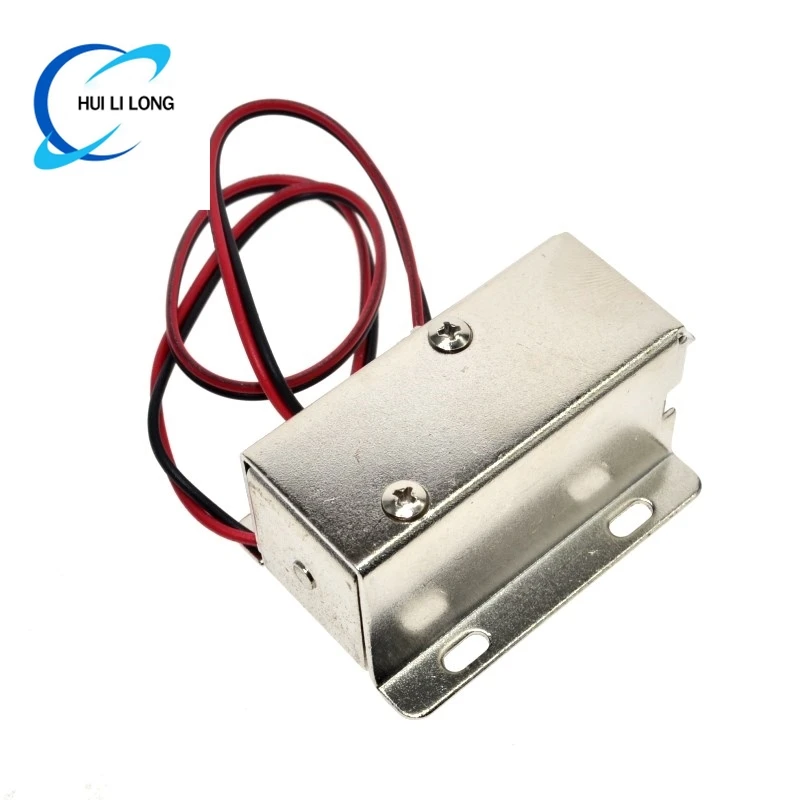 WAVGAT DC 12V قفل الملف اللولبي الكهربائي مجموعة اللسان لأعلى لدرج خزانة الباب #5