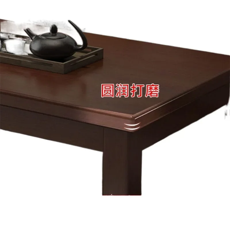 Massivholz-Couchtisch Neue kleine Wohnung im chinesischen Stil Doppelschichtiger Aufbewahrungstee kleiner Tisch Büro Wohnzimmer Kiefernheimtee