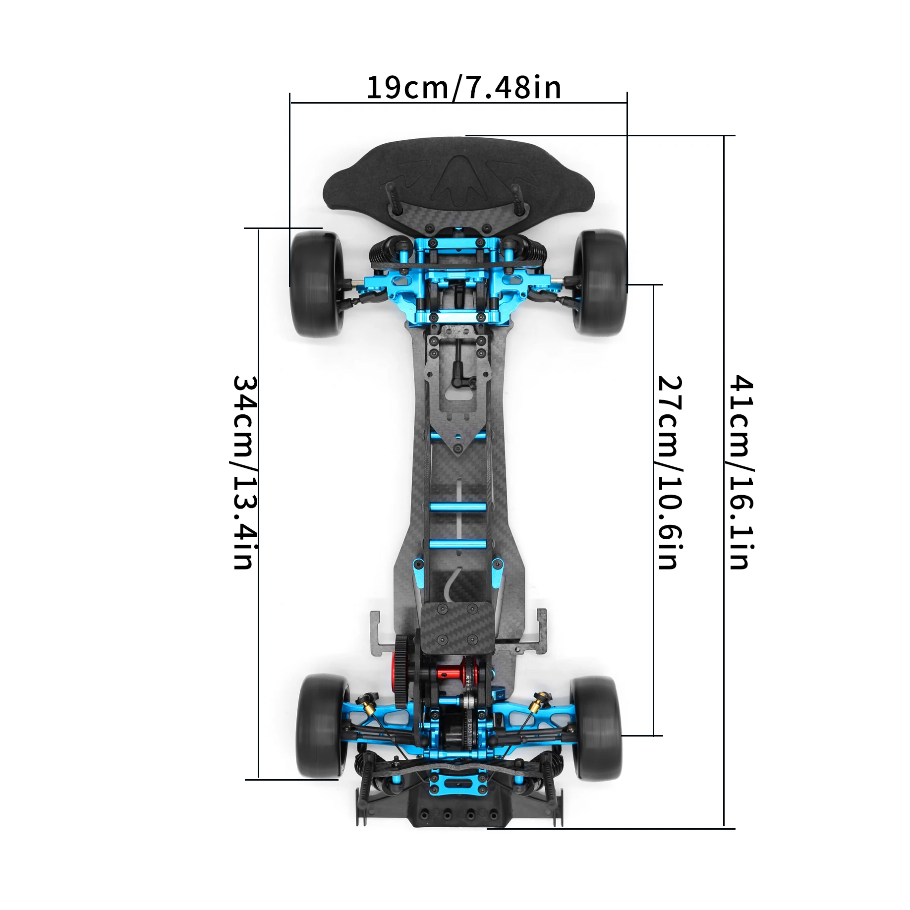 ACING Sakura D5 SG KIT 1:10 fibra de carbono DIY modelo Control remoto Super trasero Drift marco de carreras de alta velocidad