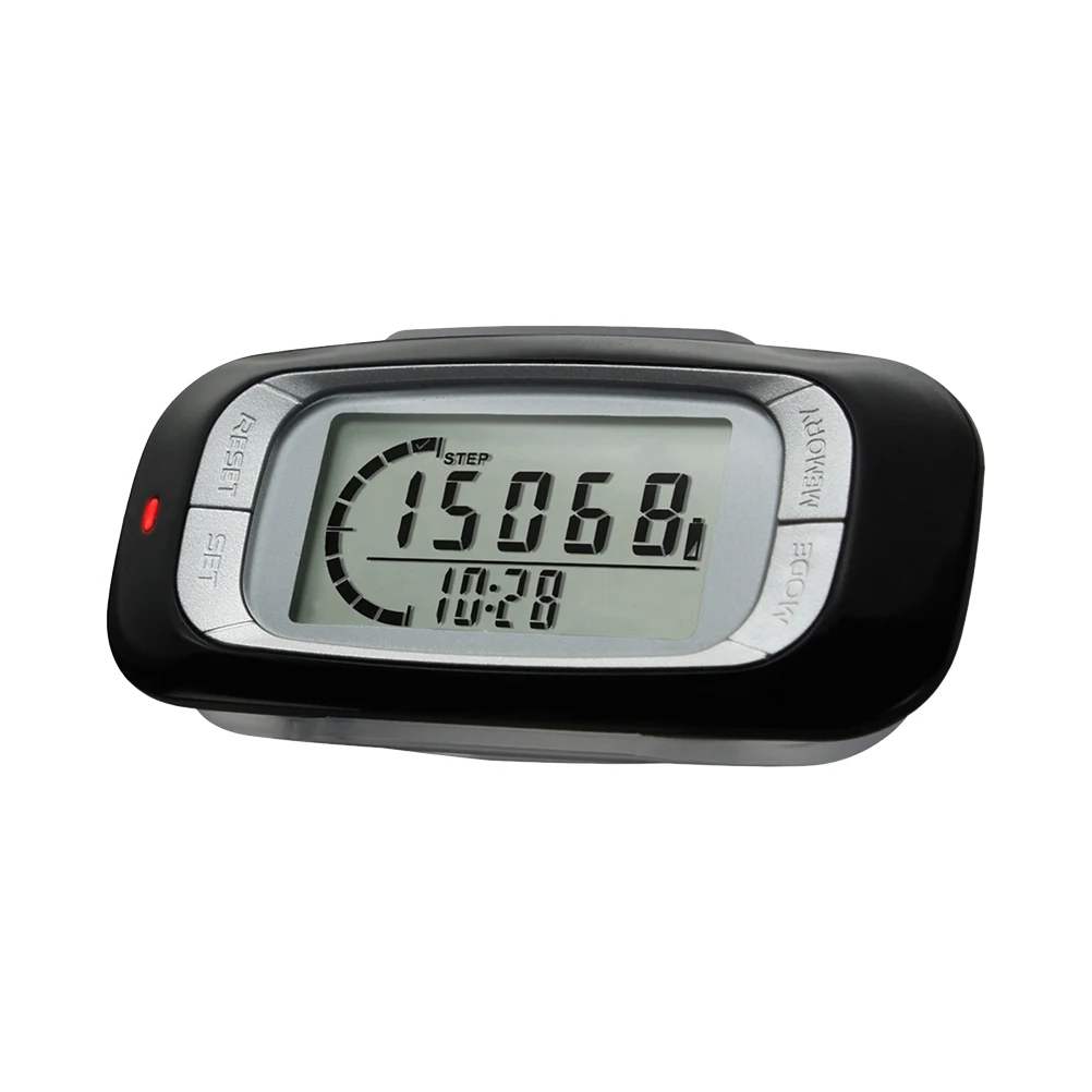 For Fitness Walking Distance Miles Km Calorie Counter Walking 3D Pedometer with Clip Accurate Step Counter