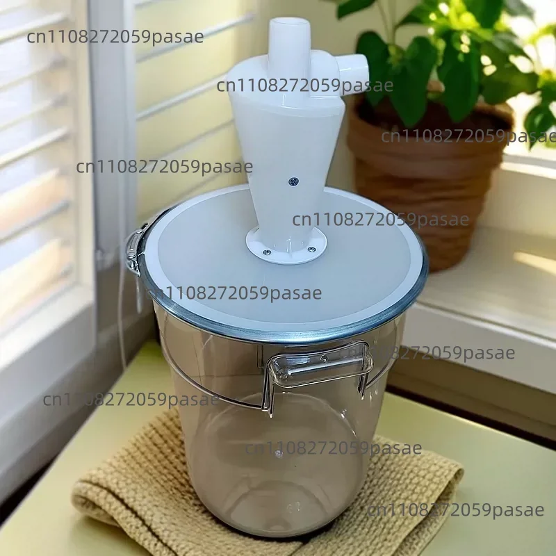 Small Cyclone Dust Collector Transparent Sealed Bucket Woodworking Cyclone Dust Collector Cyclone Separator