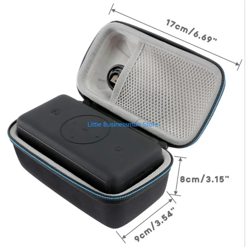 Hartschalen-Tragebox klassischen Stil für BOGASING Lautsprecher-Aufbewahrungstasche mit Innentasche, Lautsprechertasche – Detail 6