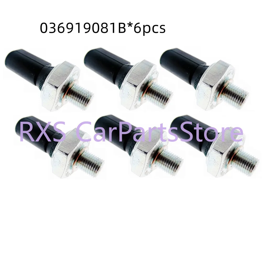 6pcs 0.3-0.6Bar 1.4T 1.6L Oil Pressure Sensor 036919081B for A4 Q3 A3 for Polo Golf Tiguan Passat Bora 036919081D 036919081A